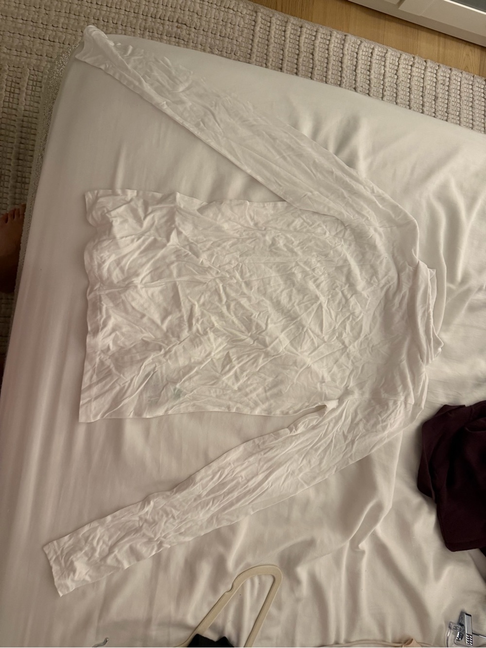 J. Crew Long-Sleeve Slim Tee - WHITE